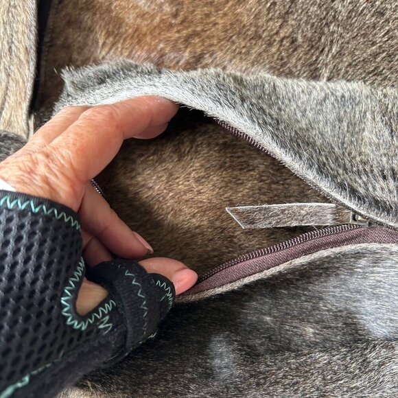 Genuine Natural Cowhide on Leather Unisex Backpack - Picture 11 of 11